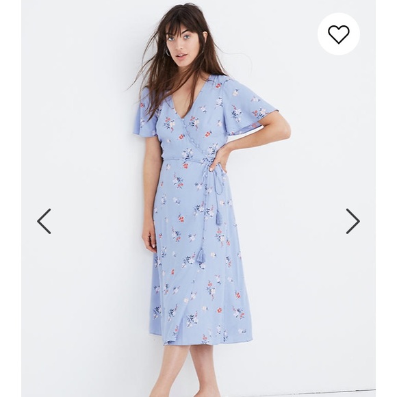 Madewell Dresses & Skirts - Madewell button wrap midi dress aloha floral